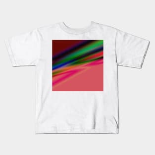 red blue green pink texture art Kids T-Shirt